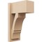 Ekena Millwork 7 1/2-in W x 12-in D x 20-in H Balboa Block Rough Cedar Woodgrain TimberThane Outlooker, Primed Tan OUTUR075X12X20BOA44RCPR - alternate 1